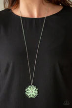 Load image into Gallery viewer, Spin Your Pinwheels Green Necklace