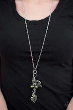 Load image into Gallery viewer, Take the Plunge Green Necklace