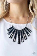 Load image into Gallery viewer, Fan-tastically Deco Blue Necklace