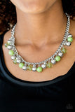 Load image into Gallery viewer, Keep A Glow Profile Green Necklace