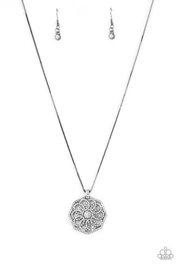 Botanical Bling Black Necklace