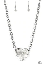 Load image into Gallery viewer, Heartbreakingly Blingy Black Necklace