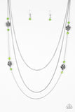Load image into Gallery viewer, Hibiscus Hideaway Green Necklace
