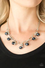 Load image into Gallery viewer, Lets Get This Fashion Show on the Road Blue Necklace