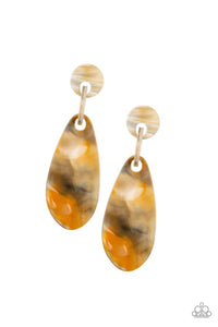 A Haute Commodity Yellow Acrylic Earrings - Angie's $5.00 Bling