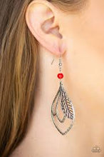 Load image into Gallery viewer, Absolutely Airborne Red Earrings