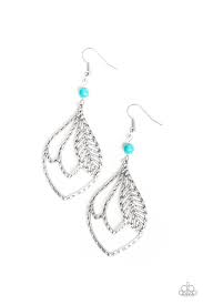Absolutely Airborne Turquoise Earrings