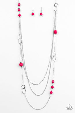 Absolutely It Pink Necklace