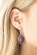 Load image into Gallery viewer, Abstract Anthropology Purple Earrings