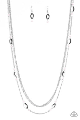 Afternoon Glow Pink Necklace