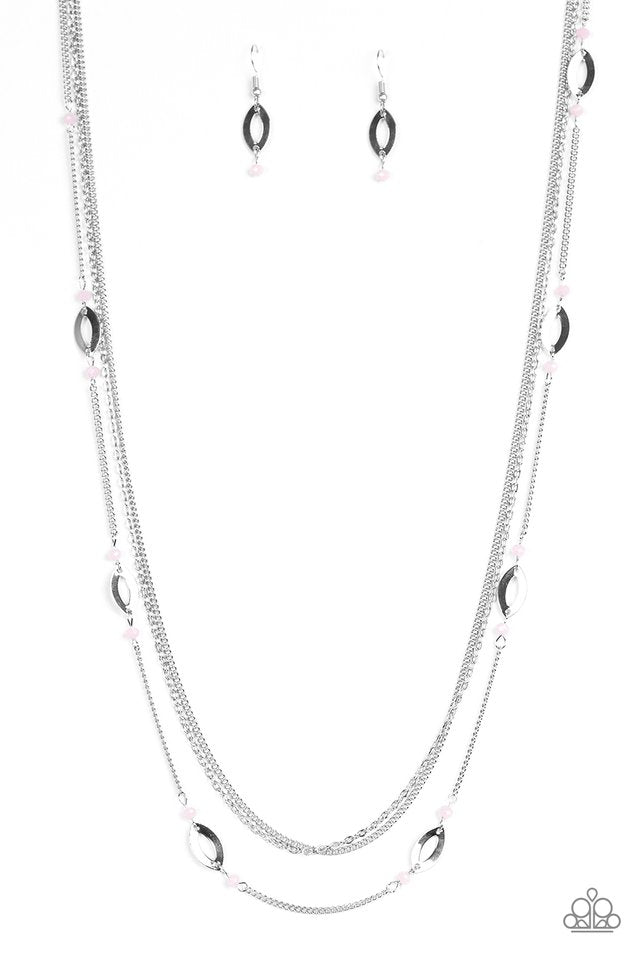 Afternoon Glow Pink Necklace