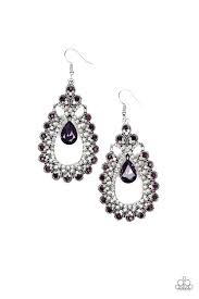 All About Business Purple Earrings
