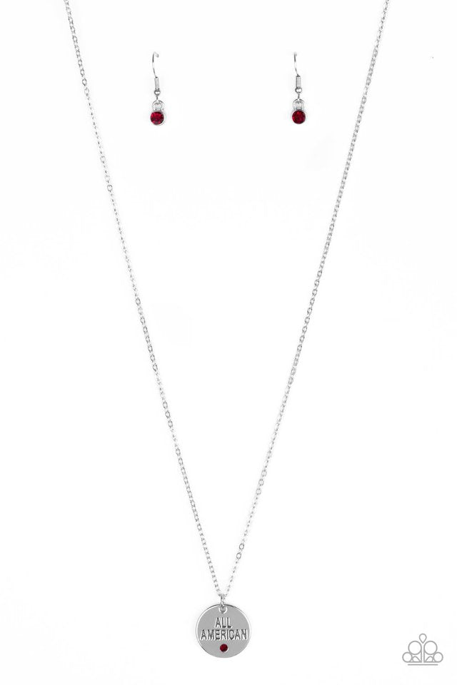All American All the Time Red Necklace