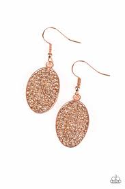 All Dazzle Copper Earrings