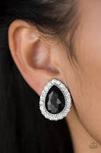 Load image into Gallery viewer, All Haute and Bothered Black Clip On Earrings