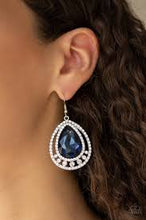 Load image into Gallery viewer, All Rise for Her Majesty Blue Earrings