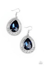 Load image into Gallery viewer, All Rise for Her Majesty Blue Earrings