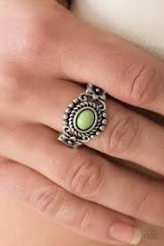 All Summer Long Green Skinny Band Ring