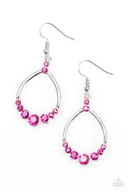 All That Glitters Pink Earrings