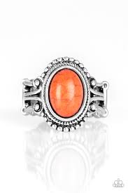 All The World's a Stagecoach Orange Ring - Angie's $5.00 Bling