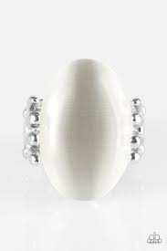 All Will Be Shine White Ring - Angie's $5.00 Bling