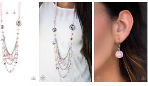 All the Trimmings Pink Blockbuster Necklace - Angie's $5.00 Bling