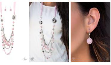 All the Trimmings Pink Blockbuster Necklace - Angie's $5.00 Bling