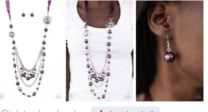 All the Trimmings Purple Blockbuster Necklace - Angie's $5.00 Bling
