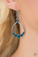 Load image into Gallery viewer, All that Glitters Blue Earrings