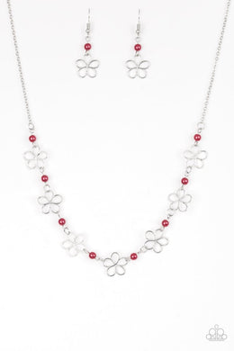 Always Abloom Red Necklace