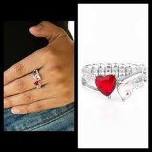 Load image into Gallery viewer, Always Adored Red Skinny Band Ring