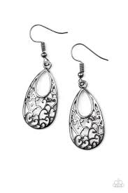 Always Be Vine Black Earrings