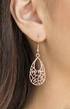 Load image into Gallery viewer, Always Be Vine Rose Gold Earrings