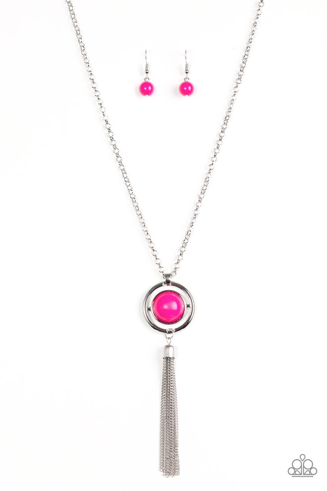 Always Front and Center Pink Necklace