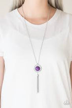 Load image into Gallery viewer, Always Front and Center Purple Necklace - Angie&#39;s $5.00 Bling