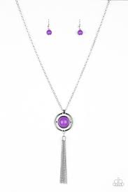 Always Front and Center Purple Necklace - Angie's $5.00 Bling