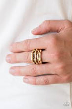 Load image into Gallery viewer, Always On Edge Gold Ring - Angie&#39;s $5.00 Bling