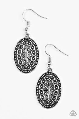 Ancient Wonders Silver Earrings - Angie's $5.00 Bling
