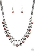 Load image into Gallery viewer, And the Crowd Cheers Purple Necklace - Angie&#39;s $5.00 Bling