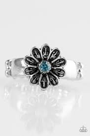 Anywhere Bud Here Blue Skinny Band Ring - Angie's $5.00 Bling