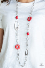 Load image into Gallery viewer, Artisan Artifact Red Necklace
