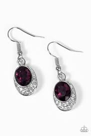 As Humanly Posh-ible Purple Earrings