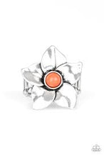 Load image into Gallery viewer, Ask For Flower Orange Ring - Angie&#39;s $5.00 Bling