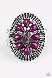 Autumn Adornment Purple Ring - Angie's $5.00 Bling