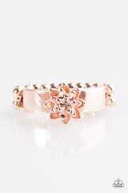 Autumn Gardens Rose Gold Skinny Band Ring