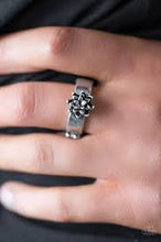 Load image into Gallery viewer, Autumn Gardens Silver Skinny Band Ring