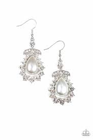 Award Winning Shimmer White Earrings