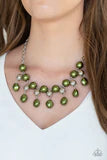 Load image into Gallery viewer, Queen of the Gala Green Necklace