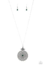 Load image into Gallery viewer, Walk on the Wildflower Side Green Necklace