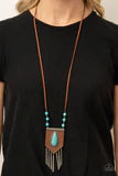 Load image into Gallery viewer, Enchantingly Tribal Blue Necklace